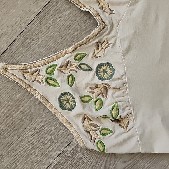 Prana Embroidered Halter Sun Dress, Large - Picture 3 of 16